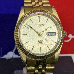 Vintage Citizen Crystal 7 automatic golden watch 21 jewels