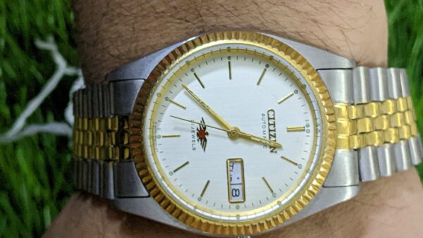 Citizen Crystal 7 automatic two tone watch 21 jewels
