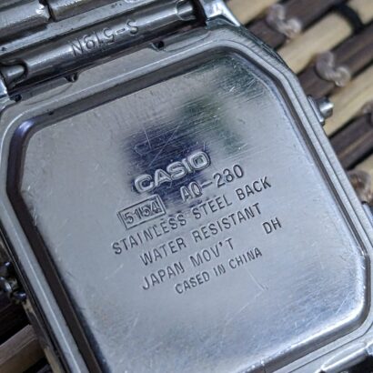 AQ-280 Casio Digital Analog White Dial Retro Watch
