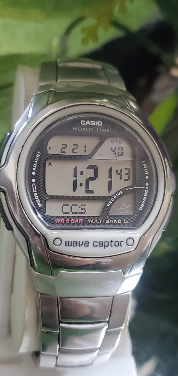 Casio Men's WV58RD-1AJF Waveceptor Digital Atomic Sport Watch